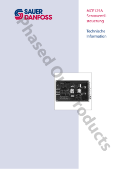 MCE125A Ramp Card Amplifier Technical Information