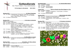 Gottesdienste - Kath. Pfarrei Heiliger Martin von Tours Schlo&szlig;