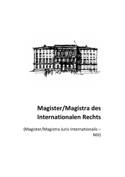 Magister Juris Internationalis - Justus-Liebig