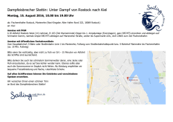 Dampfeisbrecher Stettin: Unter Dampf von Rostock nach Kiel