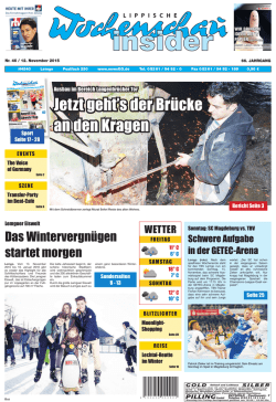 Jetzt geht`s der Brücke an den Kragen