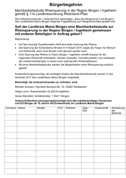 Bürgerbegehren - FDP Ingelheim