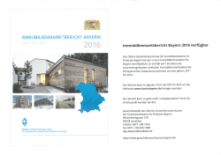 Immobilienmarktbericht Bayern 2016