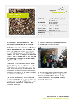 Wald-Chips P45-P45S f&uuml;r Holzhackschnitzel