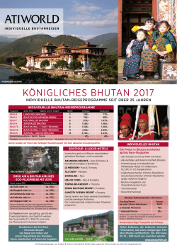 KÖNIGLICHES BHUTAN 2017