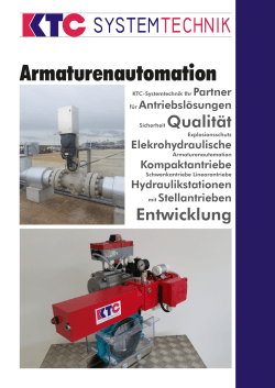 Armaturenautomation - KTC Systemtechnik GmbH