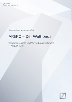 ARERO – Der Weltfonds
