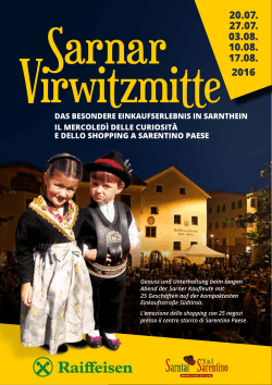 Broschüre Sarnar Virwitzmitte 2016