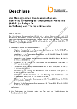 Beschlusstext (31.6 kB, PDF) - Gemeinsamer Bundesausschuss