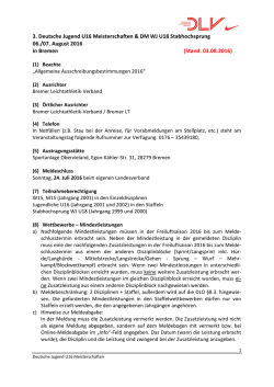 DM Jugend U16 - Schleswig-Holsteinischer Leichtathletik