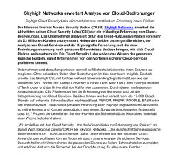 Skyhigh Networks erweitert Analyse von Cloud