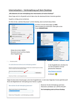 Internetseiten &ndash; Verkn&uuml;pfung auf dem Desktop - CT