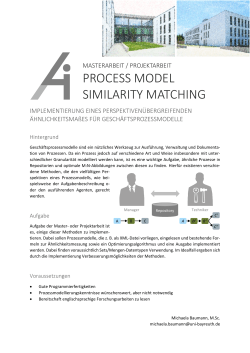 Master Thesis in Process Model Similarity Matching