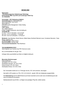 Ausschreibung