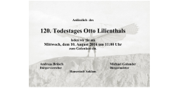 Otto Lilienthal Gedenkveranstaltung
