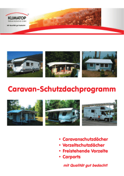 Caravan-Schutzdachprogramm