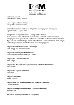 Jahresbericht 2016