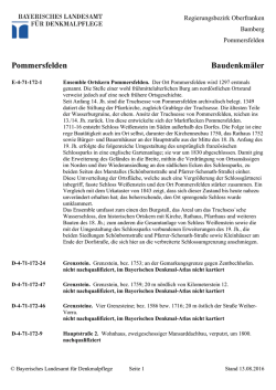 Pommersfelden Baudenkmäler