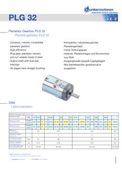 Planetary Gearbox PLG 32
