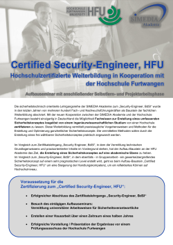 Certified Security-Engineer, HFU