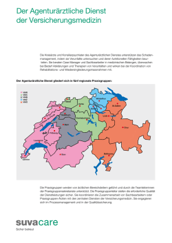 Der Agenturärztliche Dienst der Versicherungsmedizin