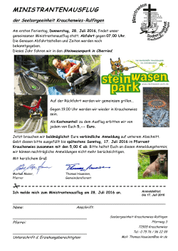 Miniausflug Steinwasenpark Anmeldung