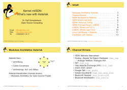 Kernel mISDN: What`s new with Asterisk