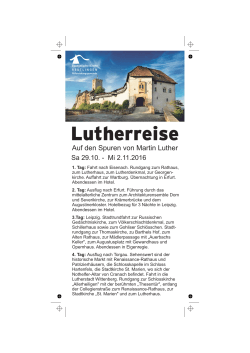 Lutherreise - Evangelische Auferstehungskirche Reutlingen