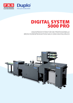 digital system 5000 pro - DIGITAL.DRUCK.FINISHING