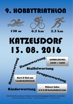 Plakat 2016 - FF Katzelsdorf