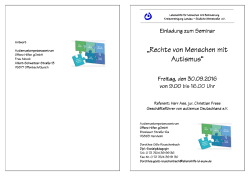 Flyer Rechte von Menschen mit Autismus - LEBENSHILFE