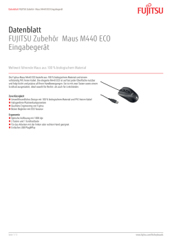 Datenblatt FUJITSU Zubehör Maus M440 ECO Eingabegerät