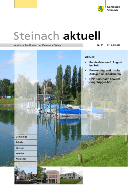 Steinach aktuell - Gemeinde Steinach