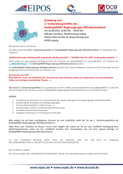 Einladung - BCS CAD + INFORMATION TECHNOLOGIES&reg; GmbH