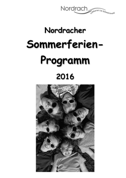 Nordracher Sommerferienprogramm 2016