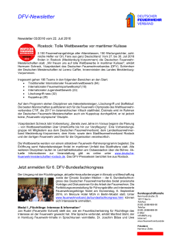 DFV-Newsletter 03-2016 - Deutscher Feuerwehrverband