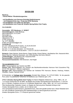 Ausschreibung