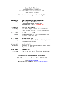 Jahresprogramm 2016