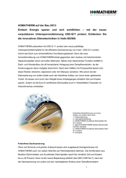 HOMATHERM auf der BAU_fin - Forum