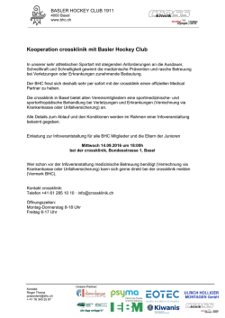 Info Miglieder - Basler Hockey Club 1911