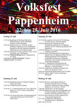 Festprogramm f&uuml;r den Ausdruck