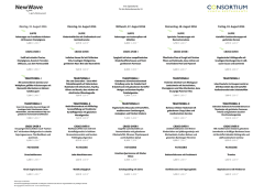 Donnerstag, 18. August 2016 Montag, 15. August 2016 Mittwoch, 17