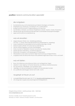 position: brand communication specialist