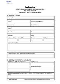 Job Opening