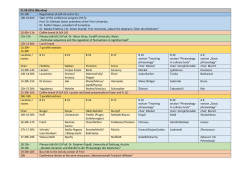 10h-10.45h Start of the conference program (HS 3)