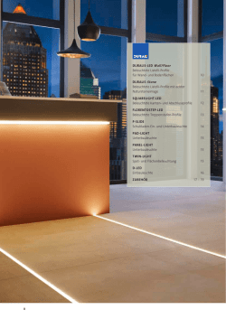 DURALIS-LED Wall/Floor Beleuchtete Listelli-Profile f&uuml;r Wand