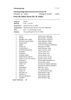 Preis der Gallus Druck AG, St. Gallen