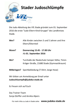 Judo-Eltern-Kind-Gruppe