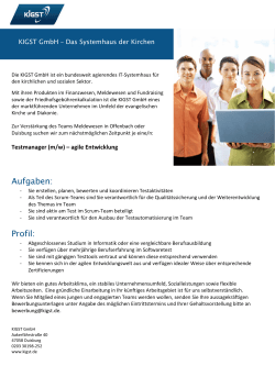 Testmanager (m/w)