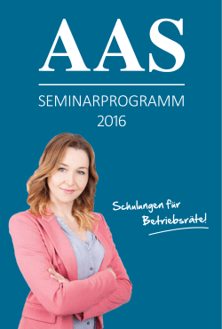 NEU! - AAS Akademie für Arbeits- und Sozialrecht Ruhr